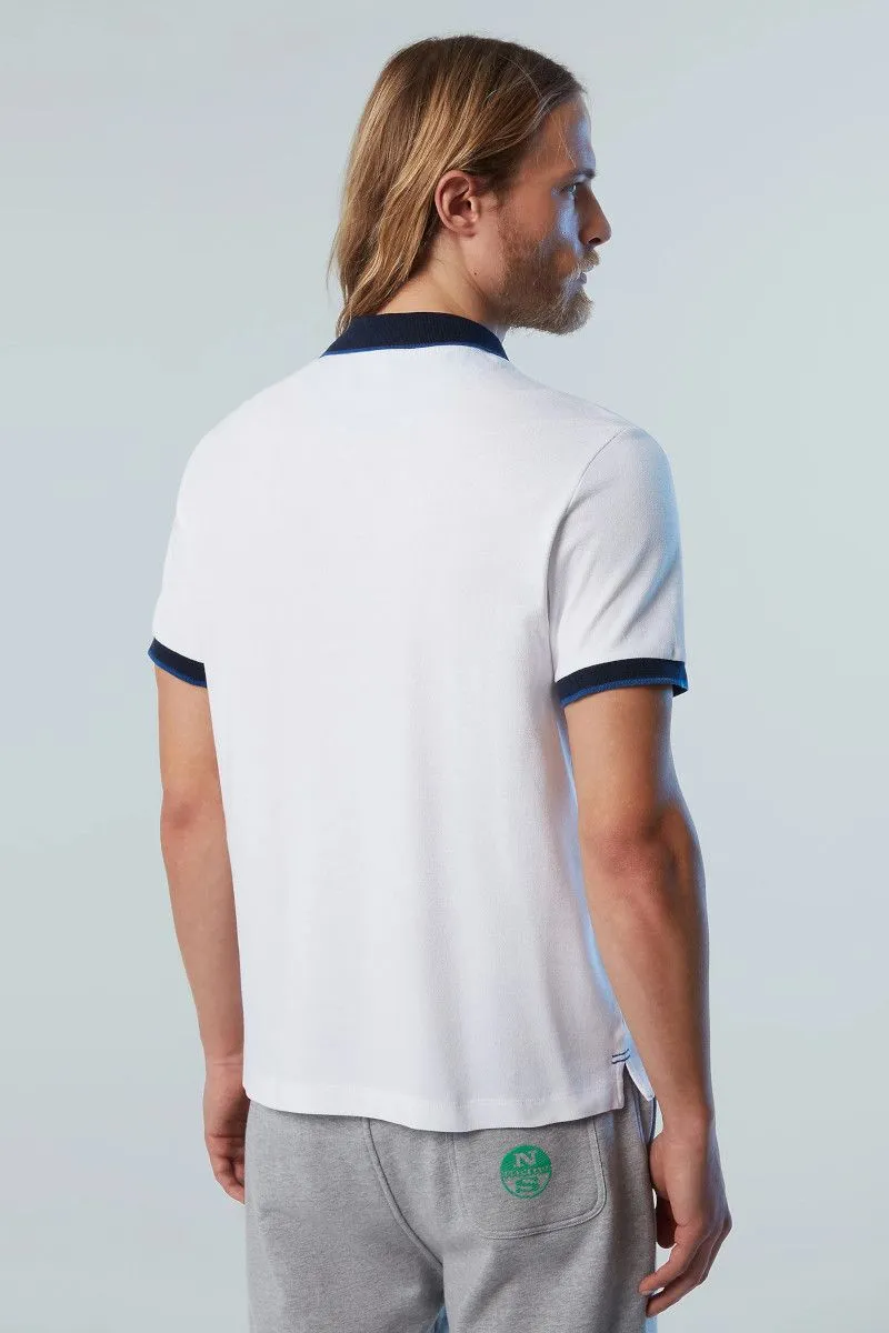 White Men's Organic Cotton Polo