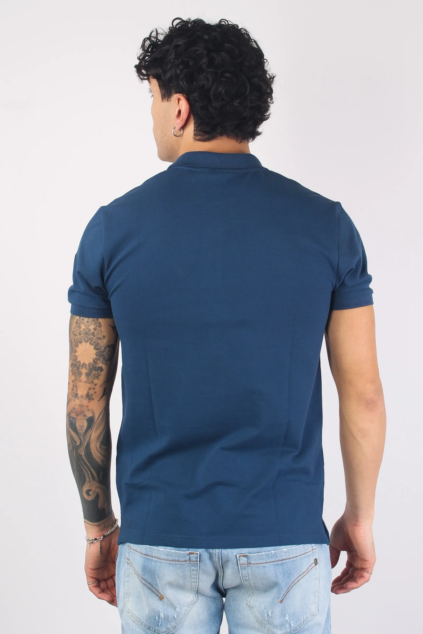 Dark Blu Short Sleeve Basic Polo