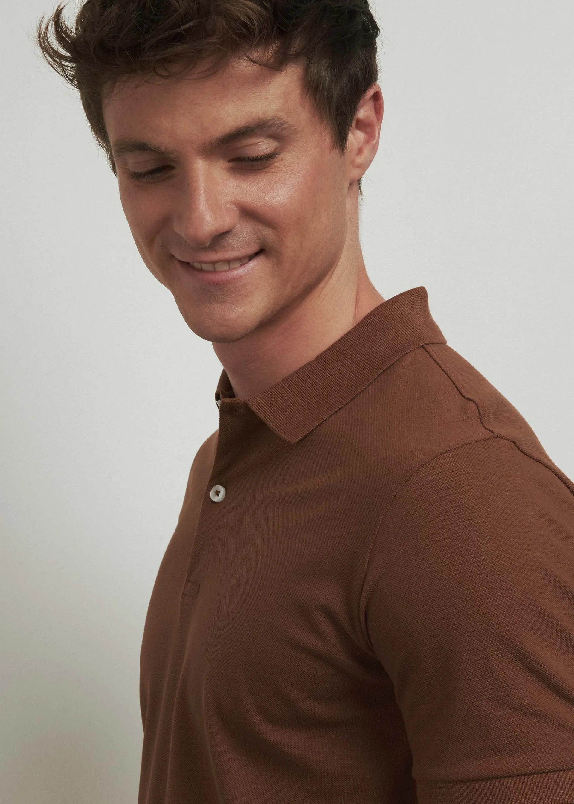 Pure cotton piqué polo