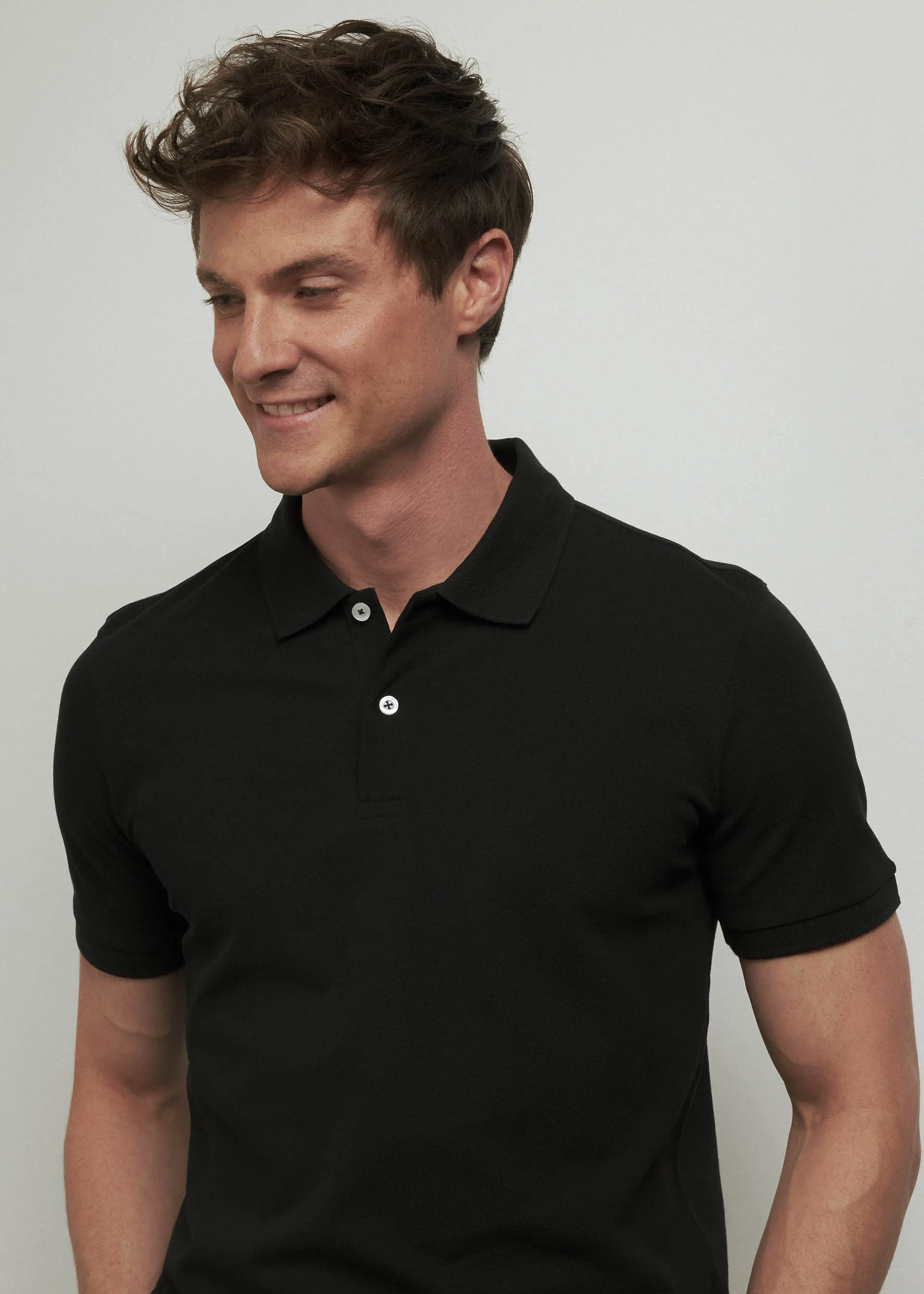 Pure cotton piqué polo