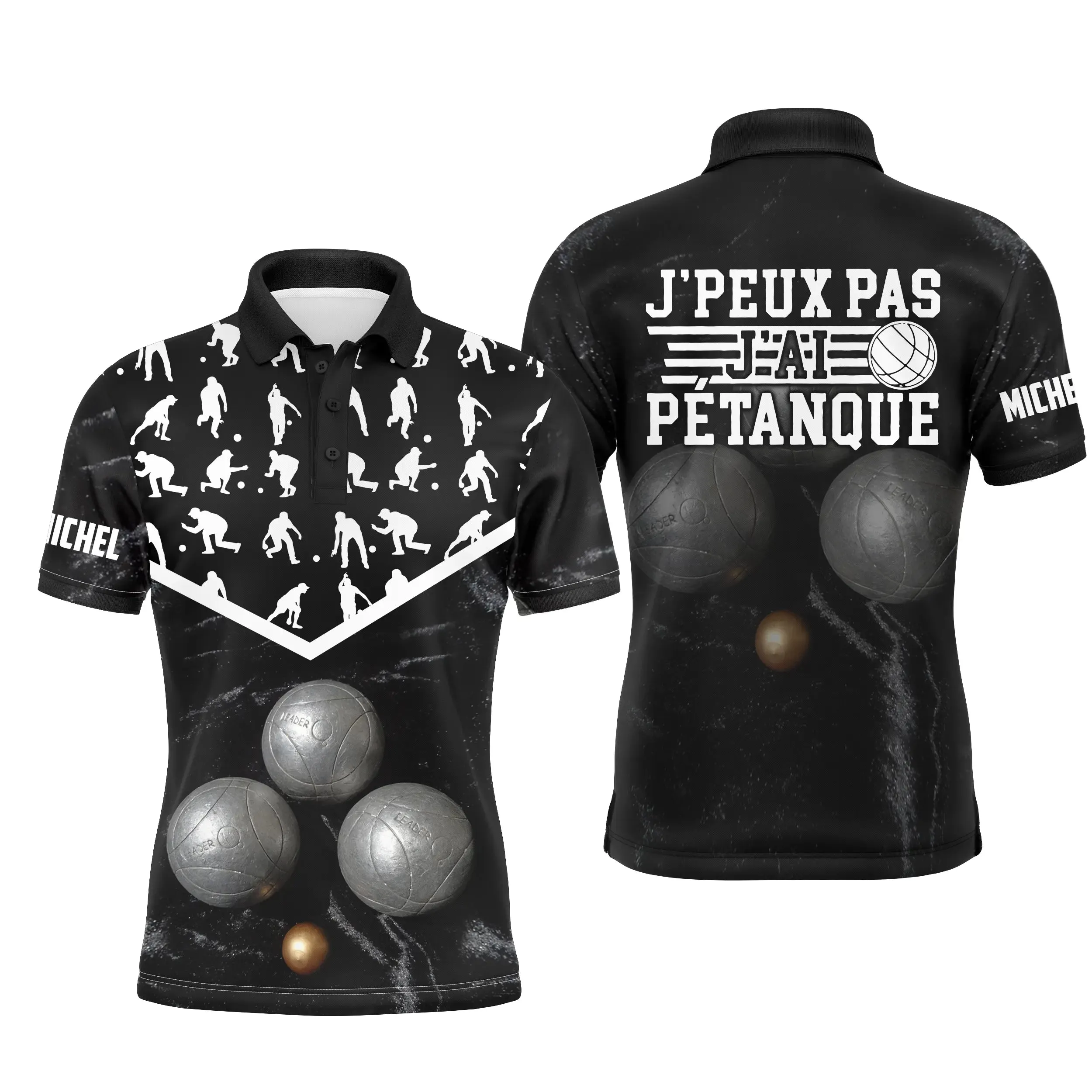 Pétanque Polo Shirt for Women and Men, Funny Boules Gift, Can't Go, I Have Pétanque - CT02122229.