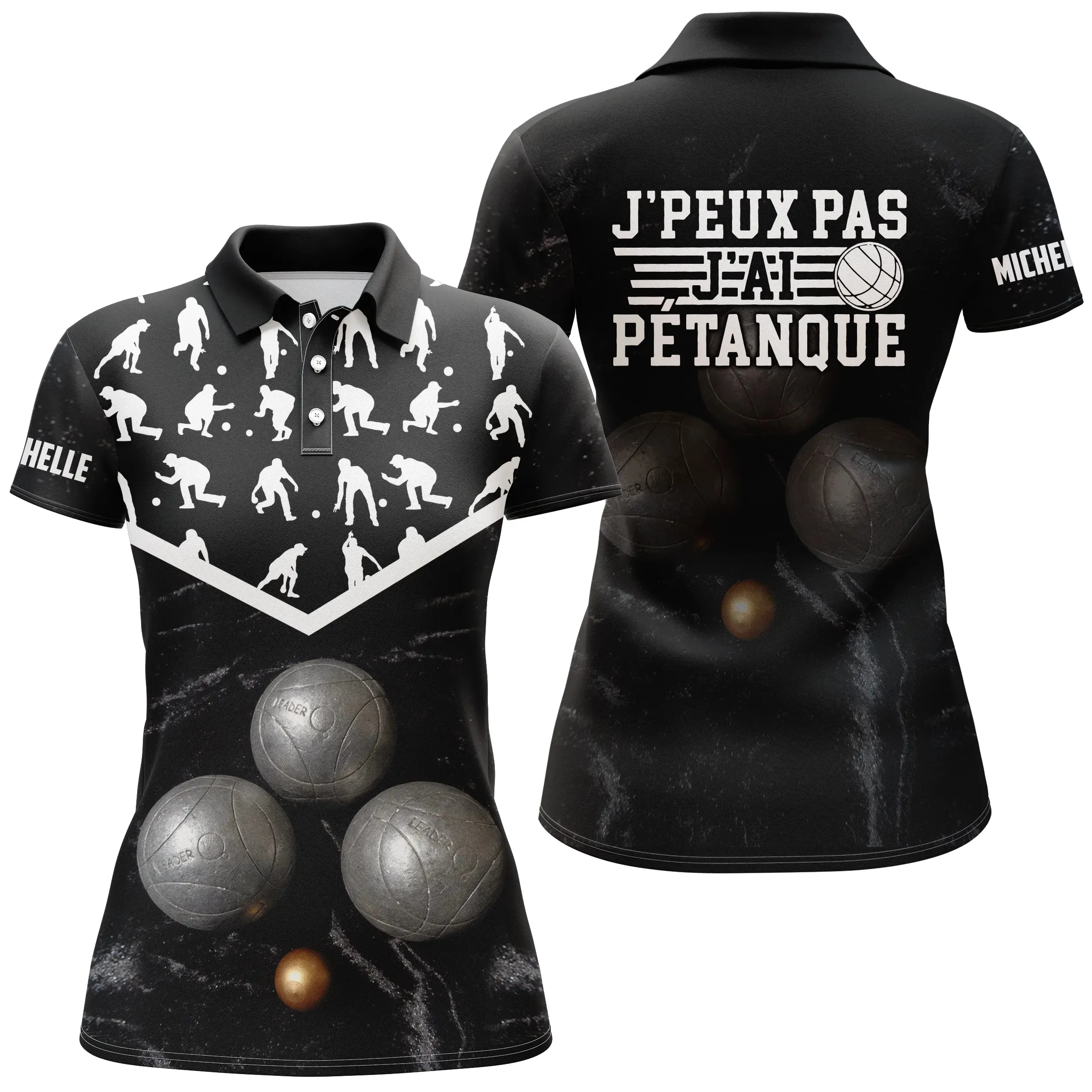 Pétanque Polo Shirt for Women and Men, Funny Boules Gift, Can't Go, I Have Pétanque - CT02122229.