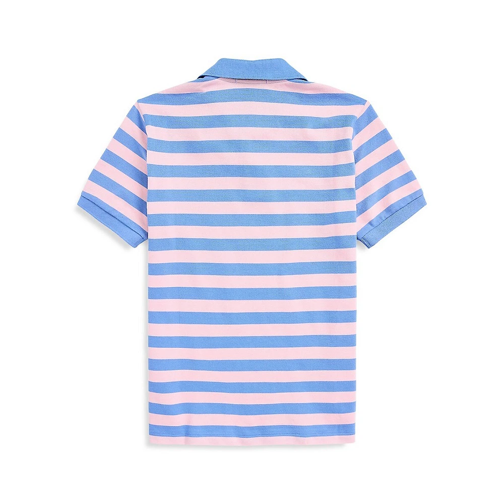 Polo Ralph Lauren Boy's Striped Mesh Polo Shirt