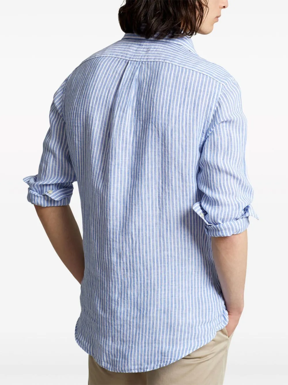 Striped Linen Shirt by Polo Ralph Lauren