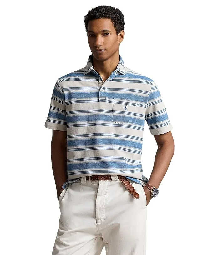 Polo Ralph Lauren Classic Fit Striped Mesh Polo Shirt