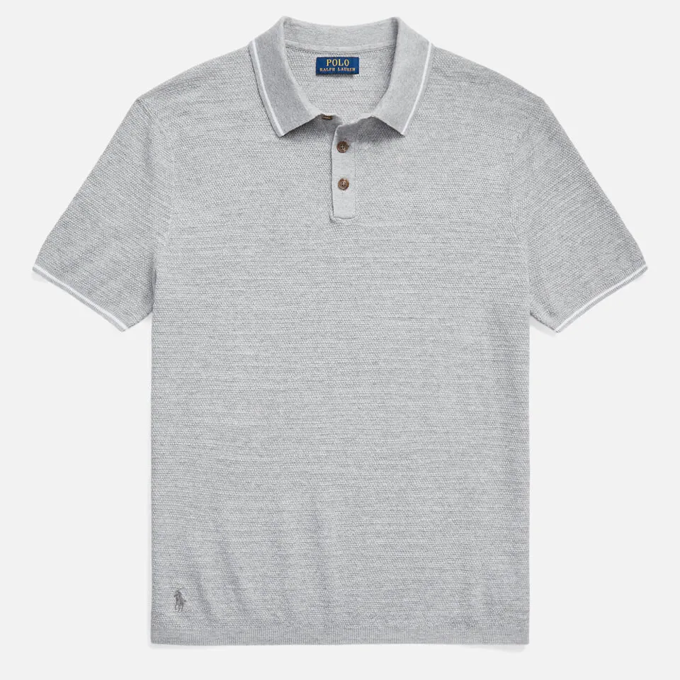 Polo Ralph Lauren Cotton Linen Polo Collar Top - S | Coggles