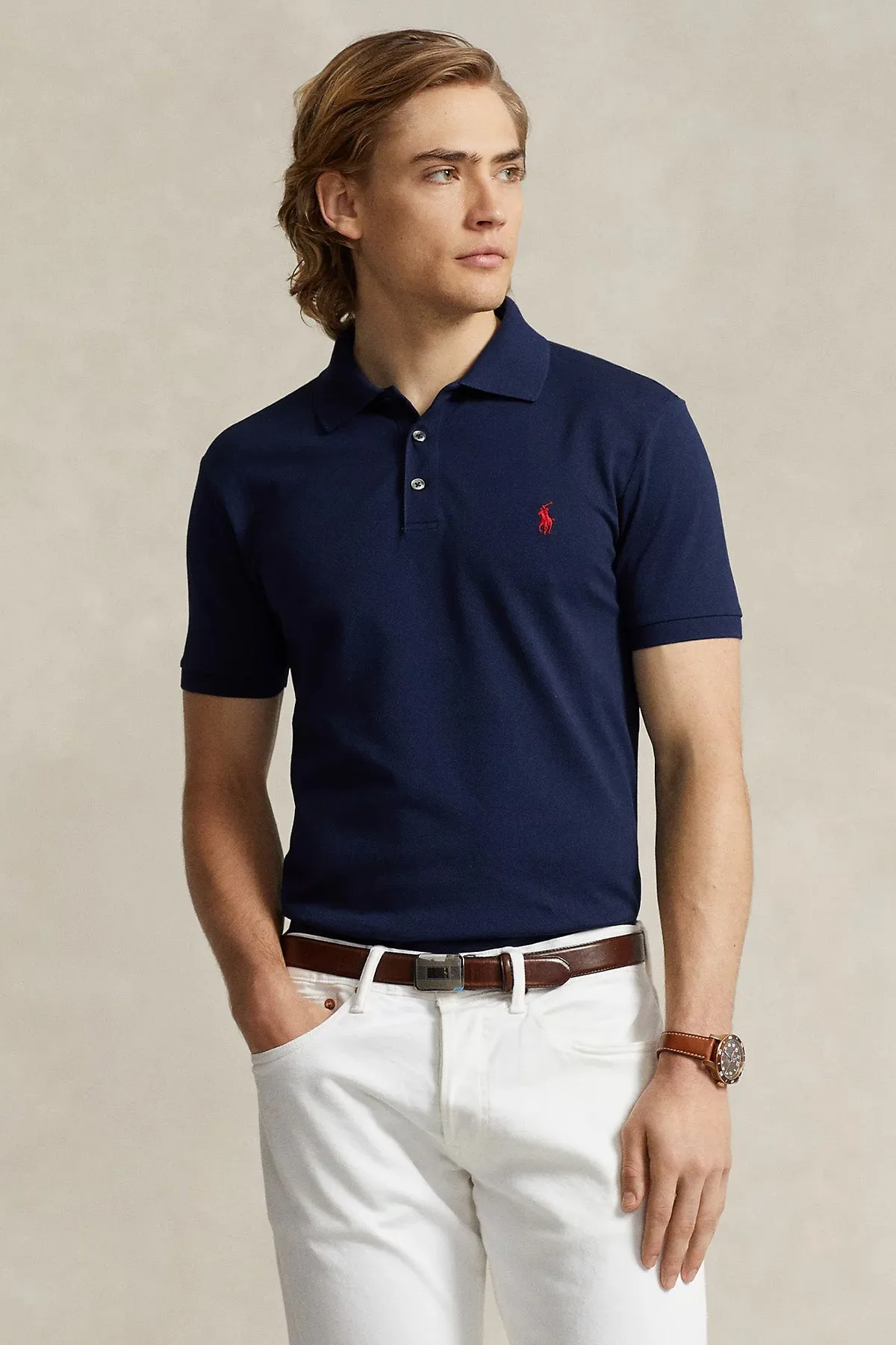 Polo Ralph Lauren Custom Slim Fit Polo Yaka T-shirt