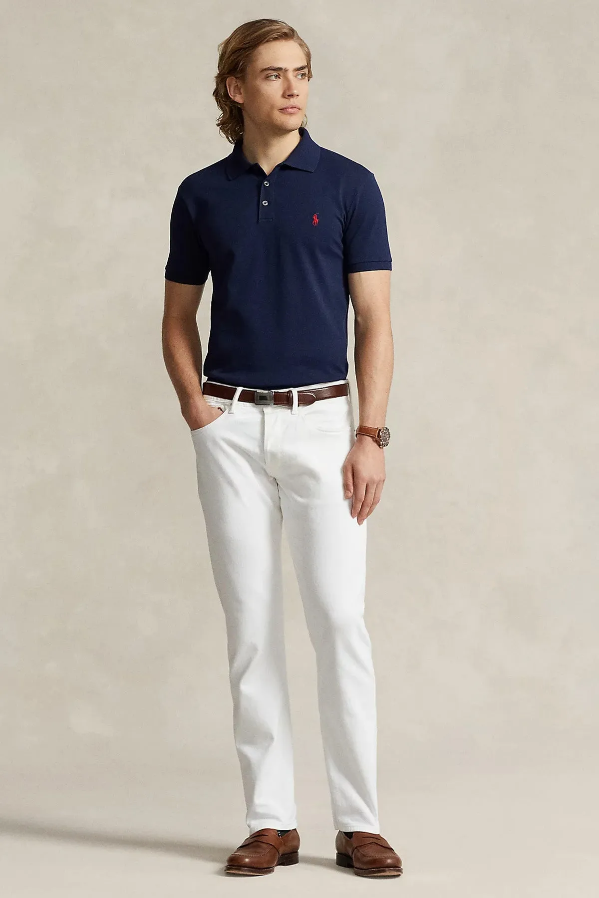 Polo Ralph Lauren Custom Slim Fit Polo Yaka T-shirt