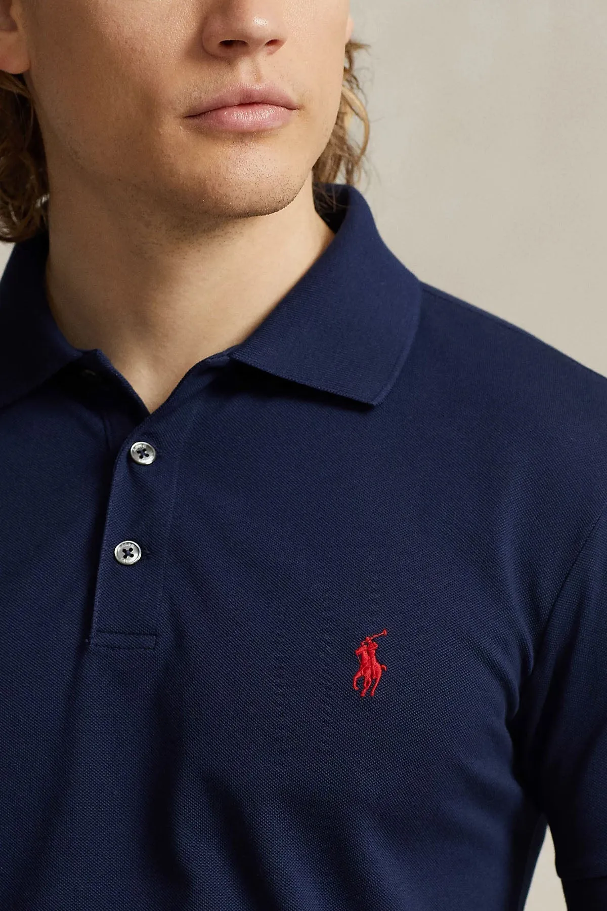 Polo Ralph Lauren Custom Slim Fit Polo Yaka T-shirt