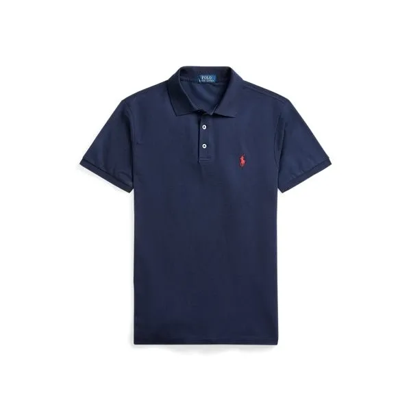 Polo Ralph Lauren Polo cintré en coton piqué stretch Navy