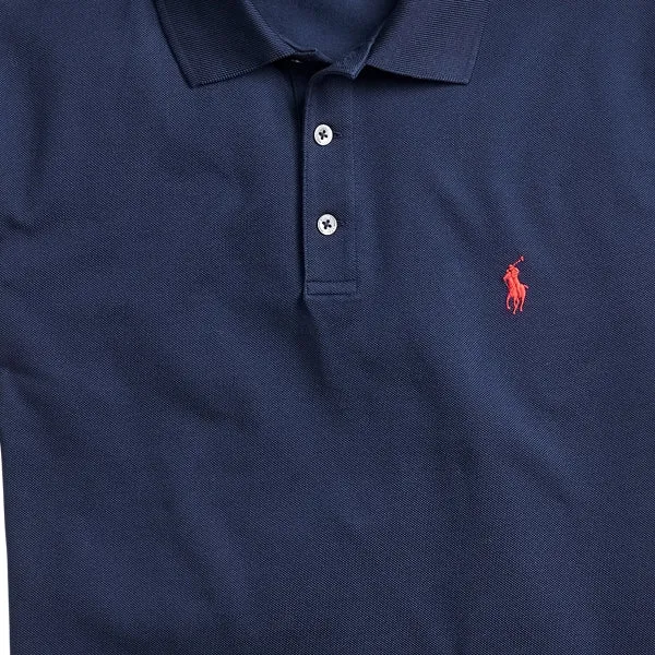 Polo Ralph Lauren Polo cintré en coton piqué stretch Navy