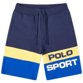 Polo Ralph Lauren Polo Sport Colour Block Jersey Short in Cruise Navy Multi