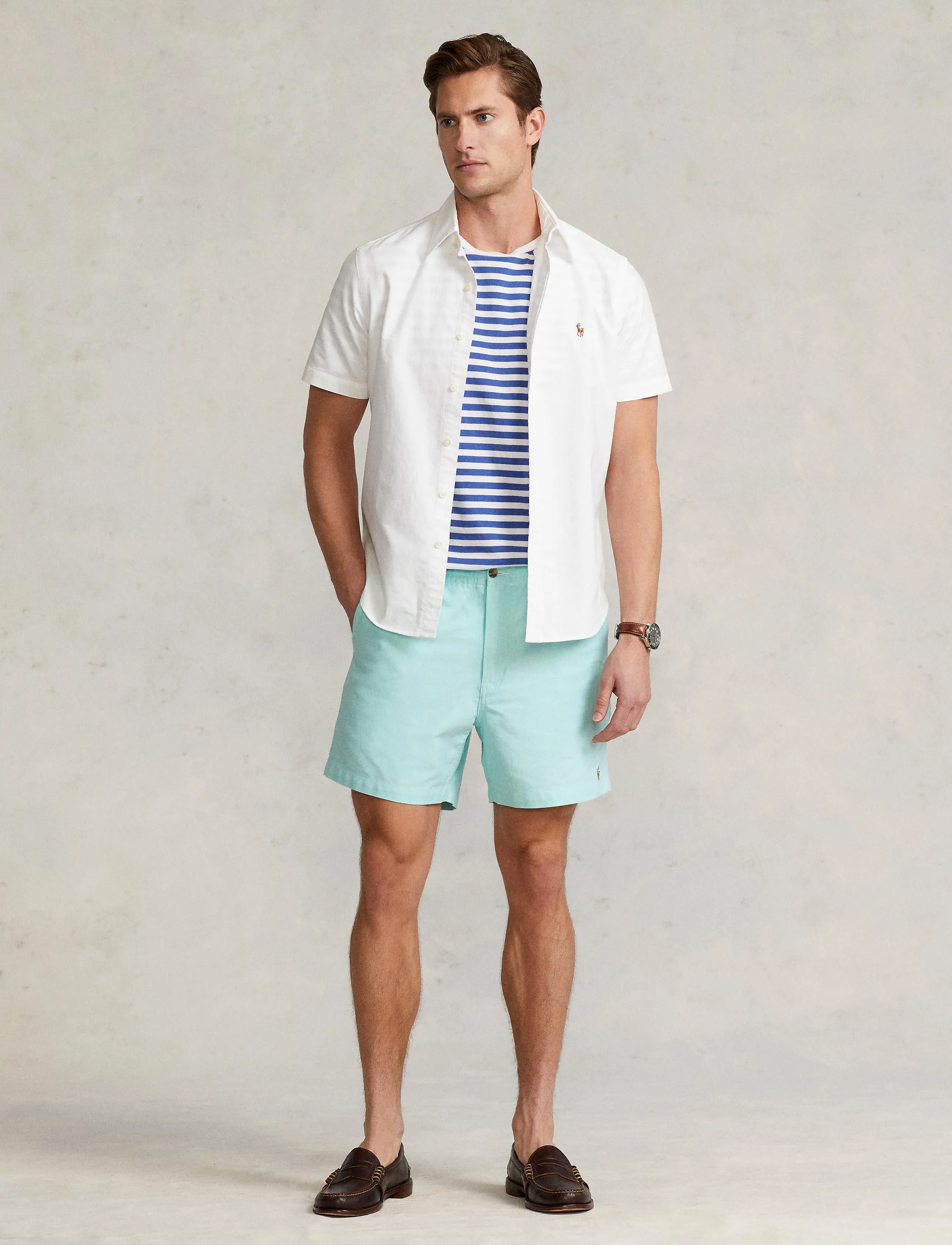 Polo Ralph Lauren Prepster Oxford Short Sunset Green