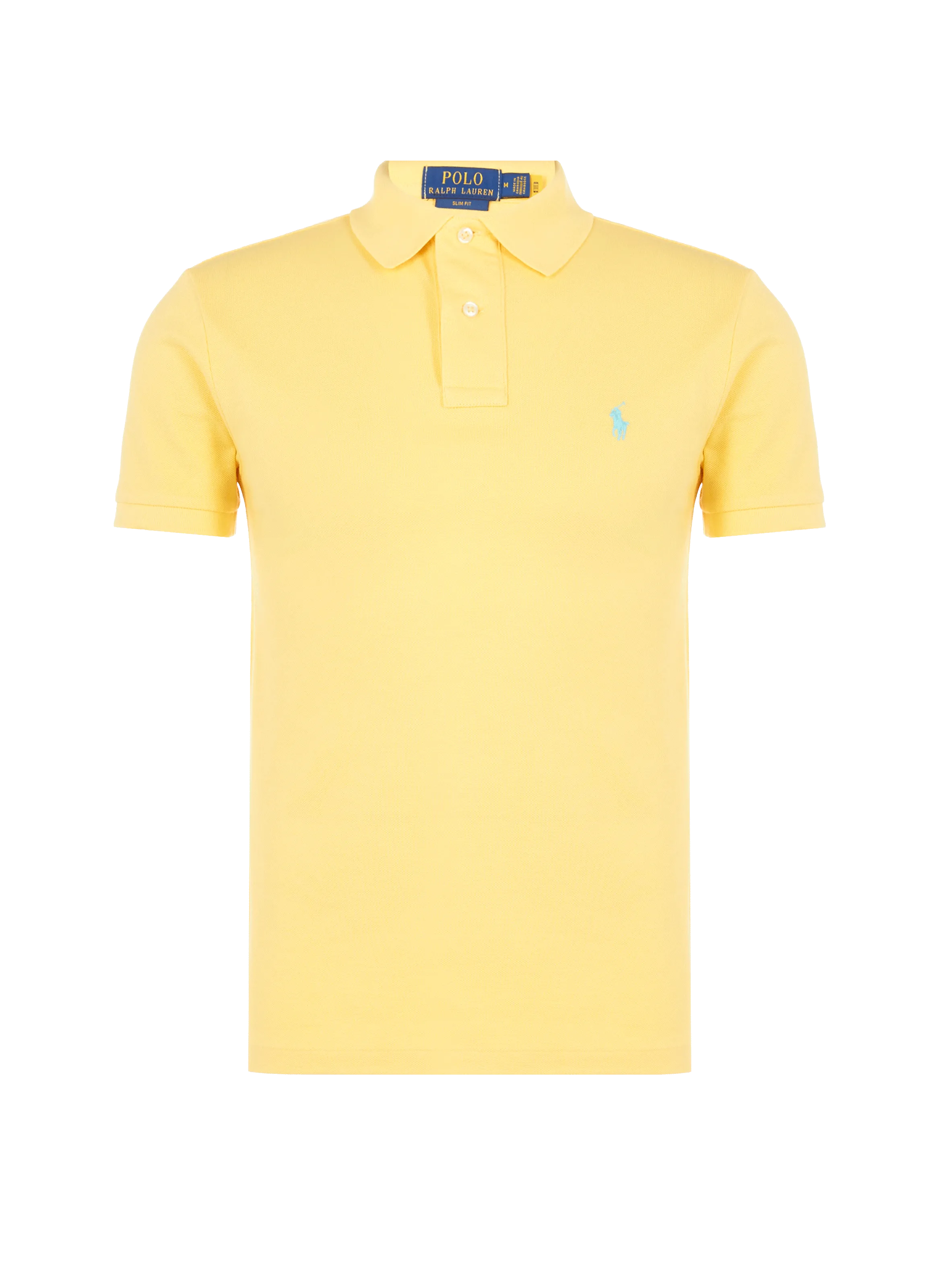 Polo ralph lauren  Slim-fit cotton piqué knit polo shirt - Yellow