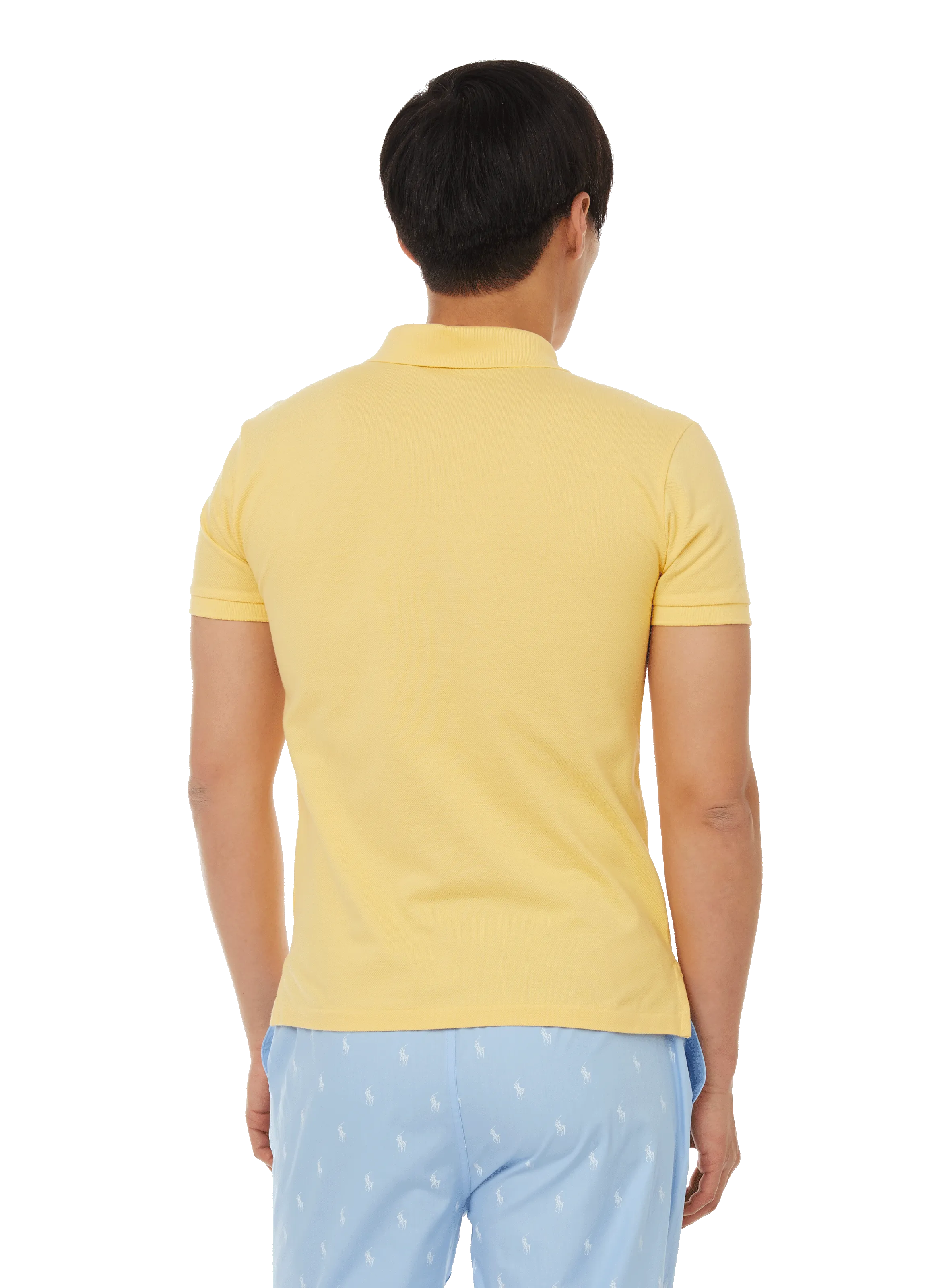 Polo ralph lauren  Slim-fit cotton piqué knit polo shirt - Yellow