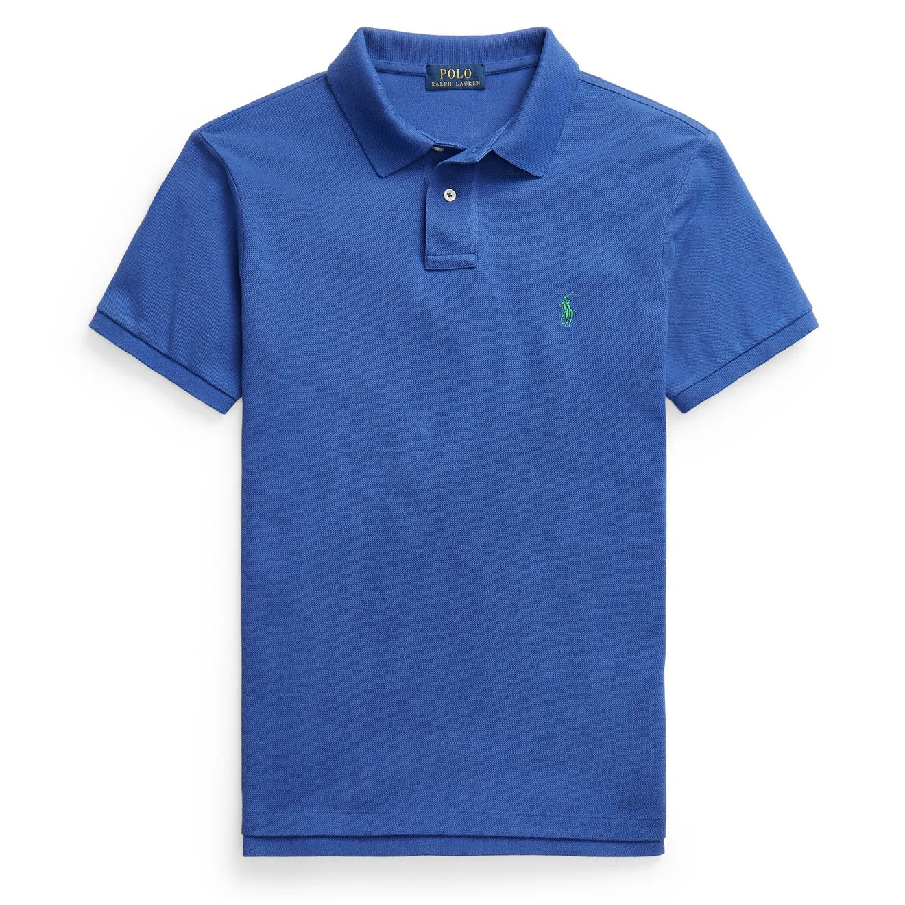 Polo Ralph Lauren Slim Fit Mesh Polo Shirt Bright Navy