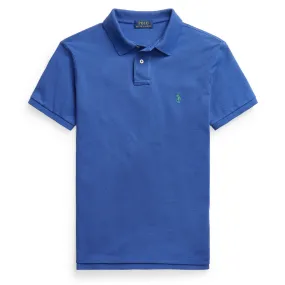 Polo Ralph Lauren Slim Fit Mesh Polo Shirt Bright Navy