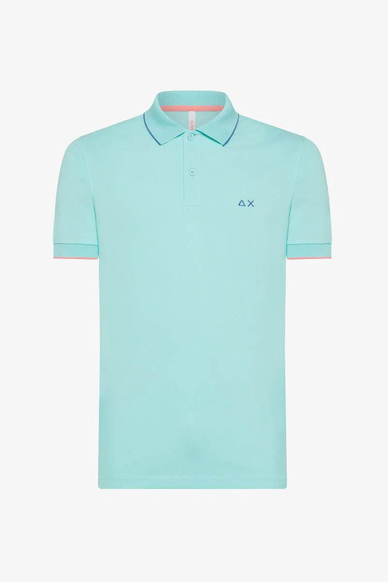 Men's Aqua Green Polo