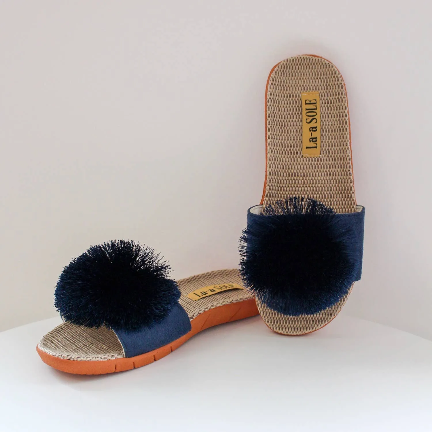 Pom Pom Slides | Navy