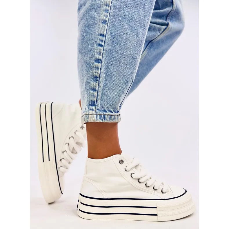 Puell White Platform Sneakers