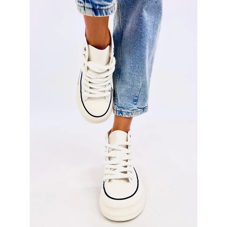 Puell White Platform Sneakers