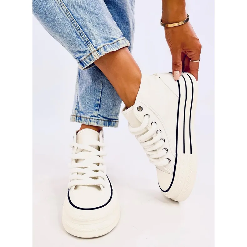 Puell White Platform Sneakers