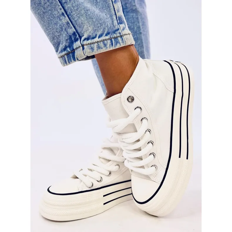 Puell White Platform Sneakers