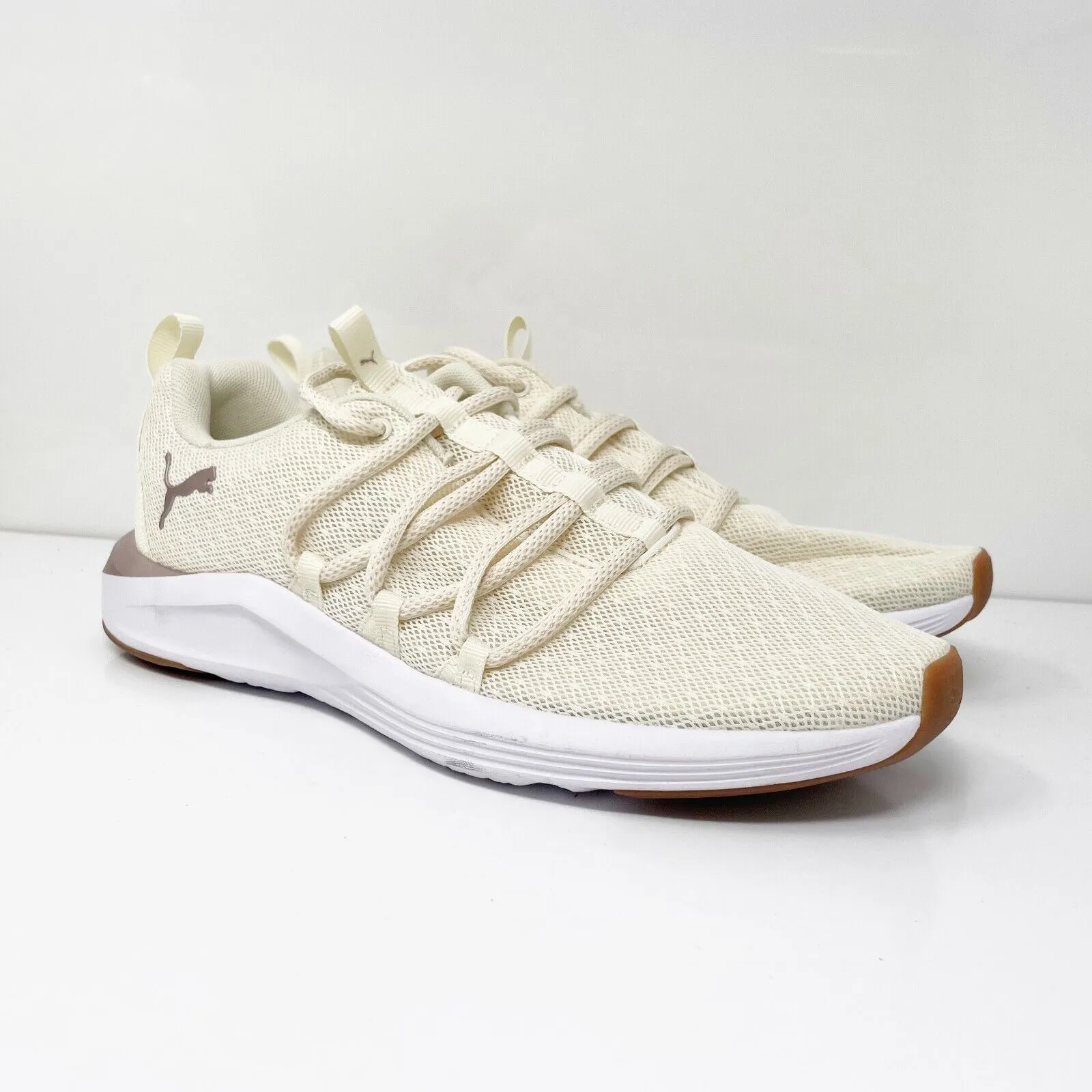 Puma Womens Prowl Knit Low 191783-04 Ivory Running Shoes Sneakers Size 8.5