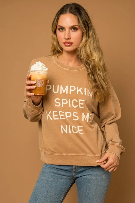 Pumpkin Spice Graphic Sweatshirt