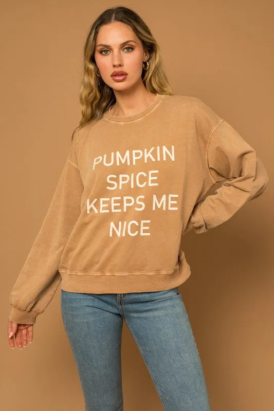 Pumpkin Spice Graphic Sweatshirt