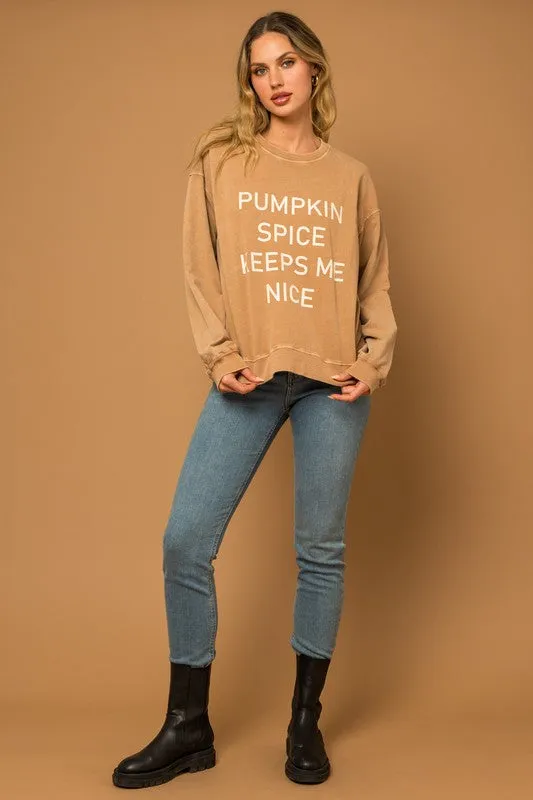 Pumpkin Spice Graphic Sweatshirt