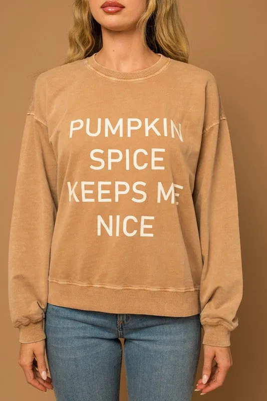 Pumpkin Spice Graphic Sweatshirt