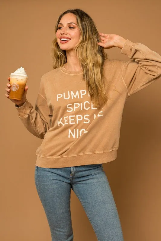 Pumpkin Spice Graphic Sweatshirt