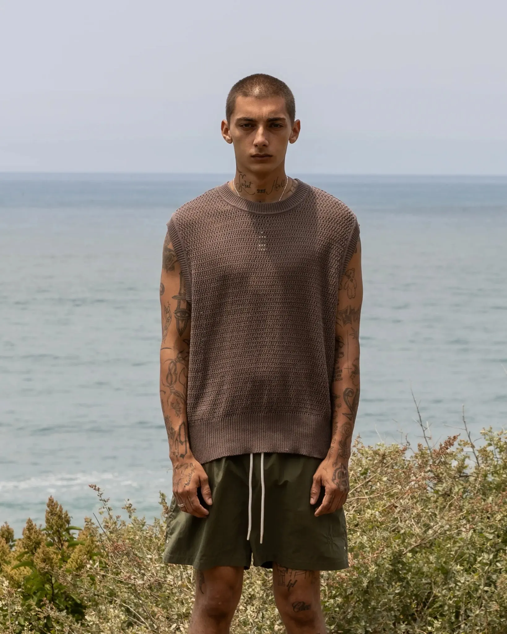 Ribbed Knit Tank Top by RA Oak