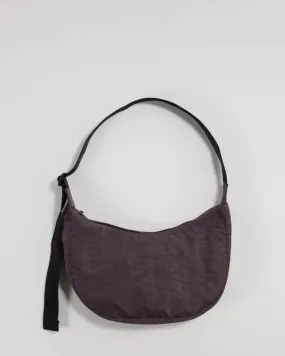 Raisin Medium Nylon Crescent Bag by Baggu