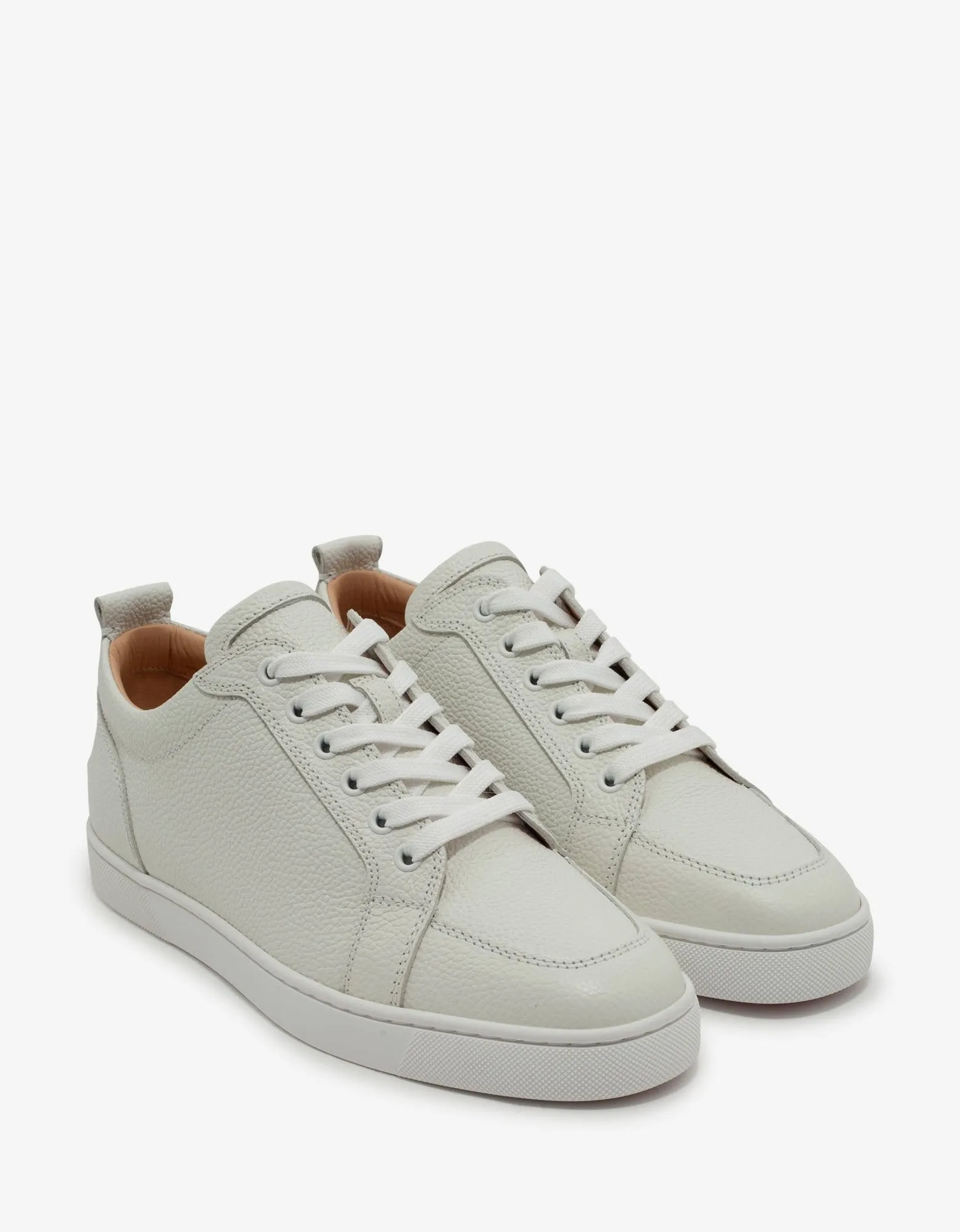 Rantulow Latte Grain Leather Trainers