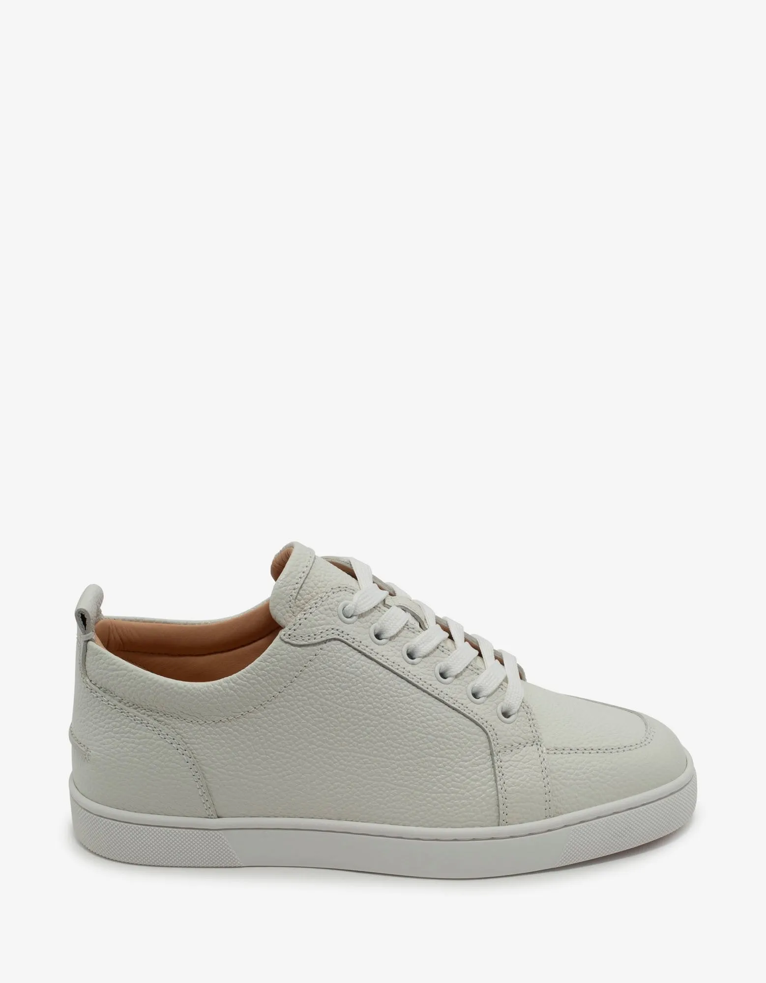 Rantulow Latte Grain Leather Trainers