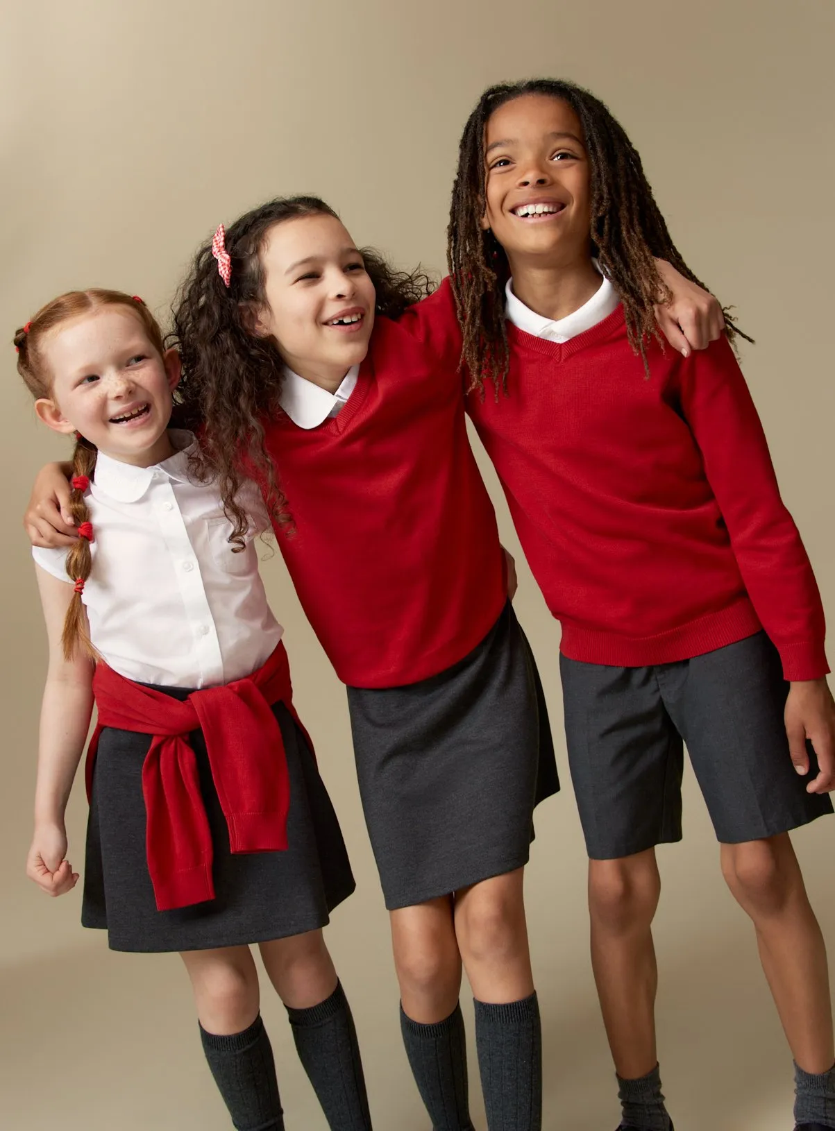 Red Unisex V-Neck Jumpers 2 Pack | Sizes for 11 years | School Jumpers and Sweatshirts | Tu - Shop Now