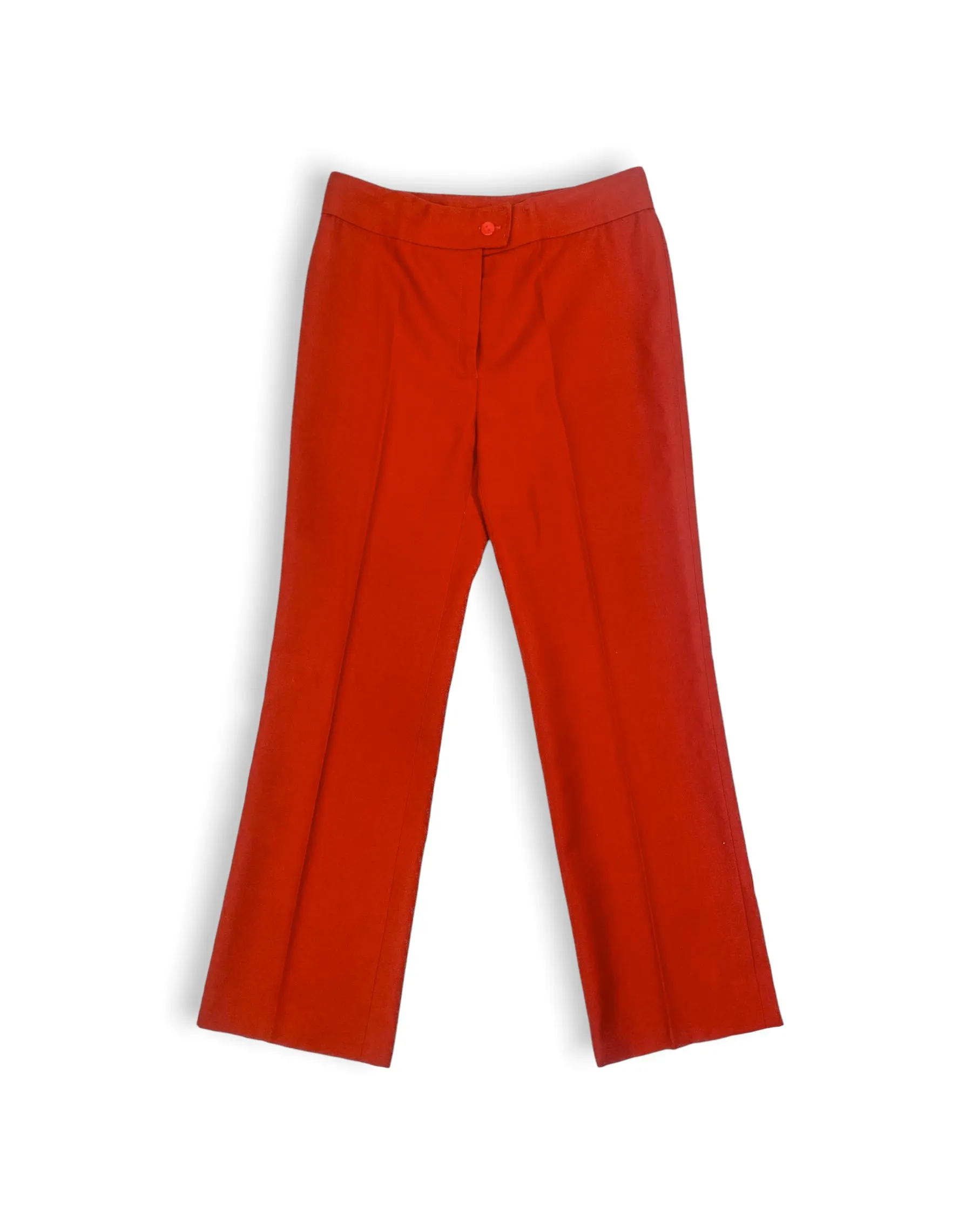 RED WIDE-LEG TROUSERS (W28 L29)