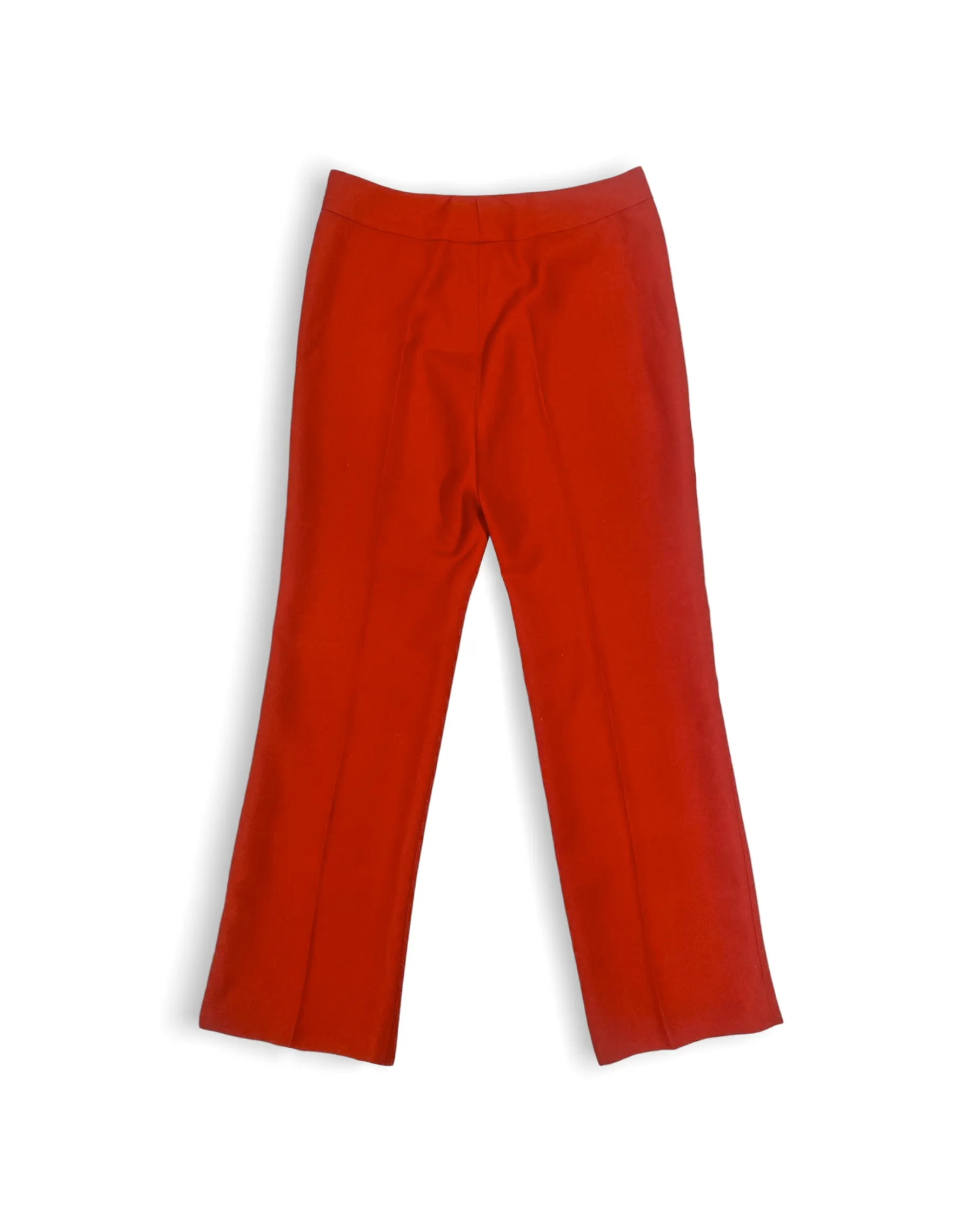 RED WIDE-LEG TROUSERS (W28 L29)