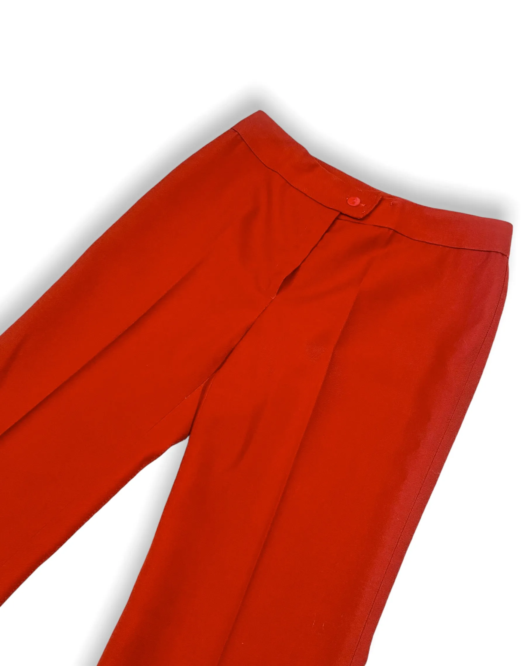 RED WIDE-LEG TROUSERS (W28 L29)