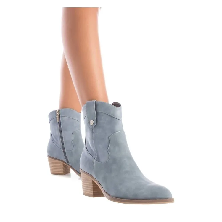 Refresh 171945 Women's Ankle Boots with Zip in Jeans