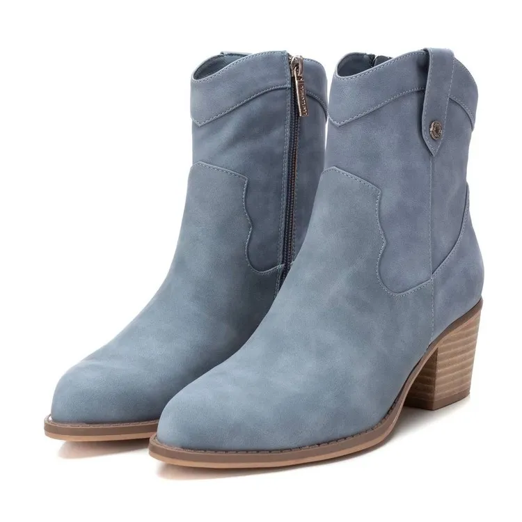 Refresh 171945 Women's Ankle Boots with Zip in Jeans