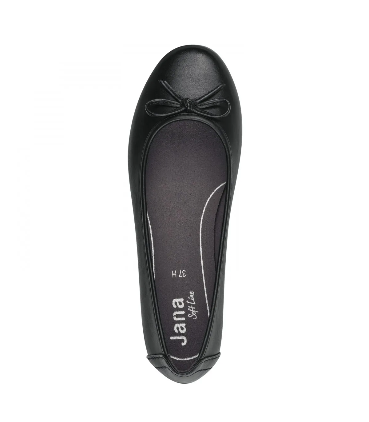 Resting ballet flat by Jana Softline Black -22163