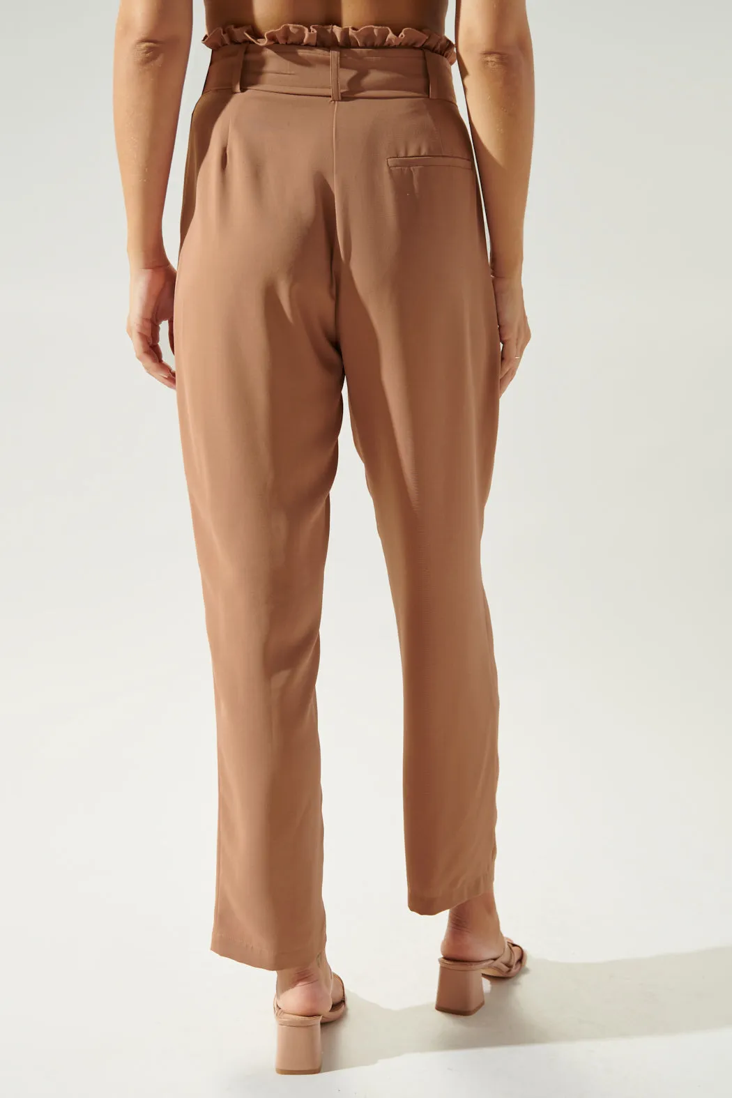 Riley Paper Bag Tapered Trousers