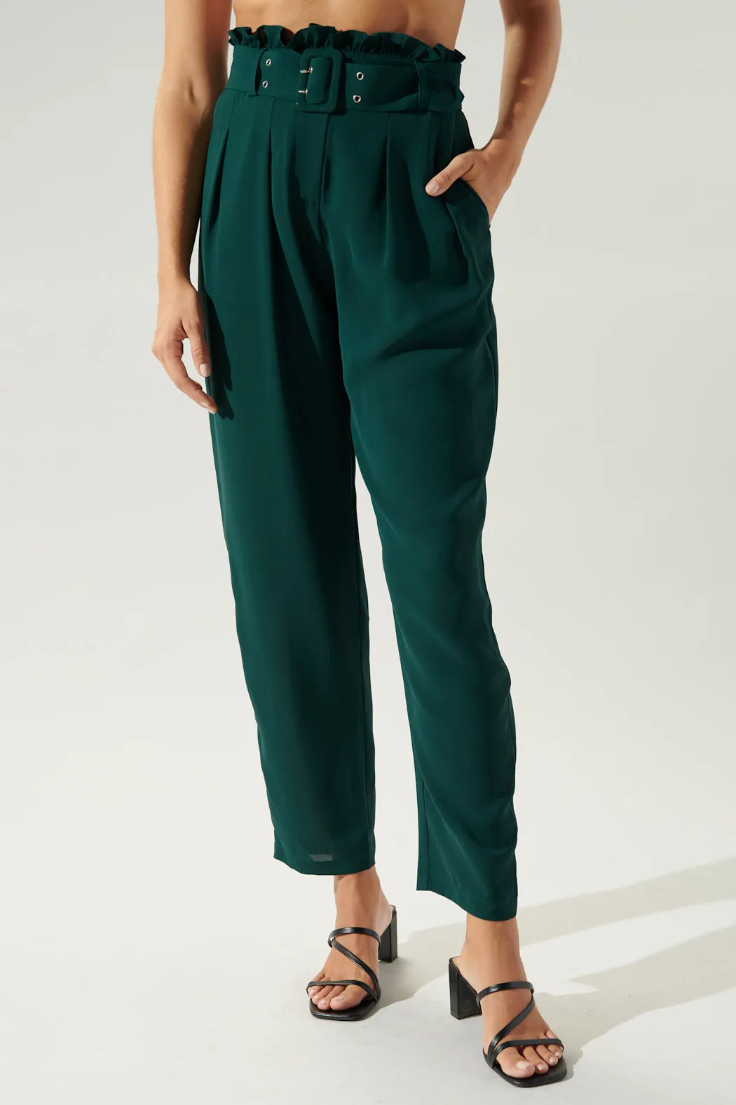 Riley Paper Bag Tapered Trousers