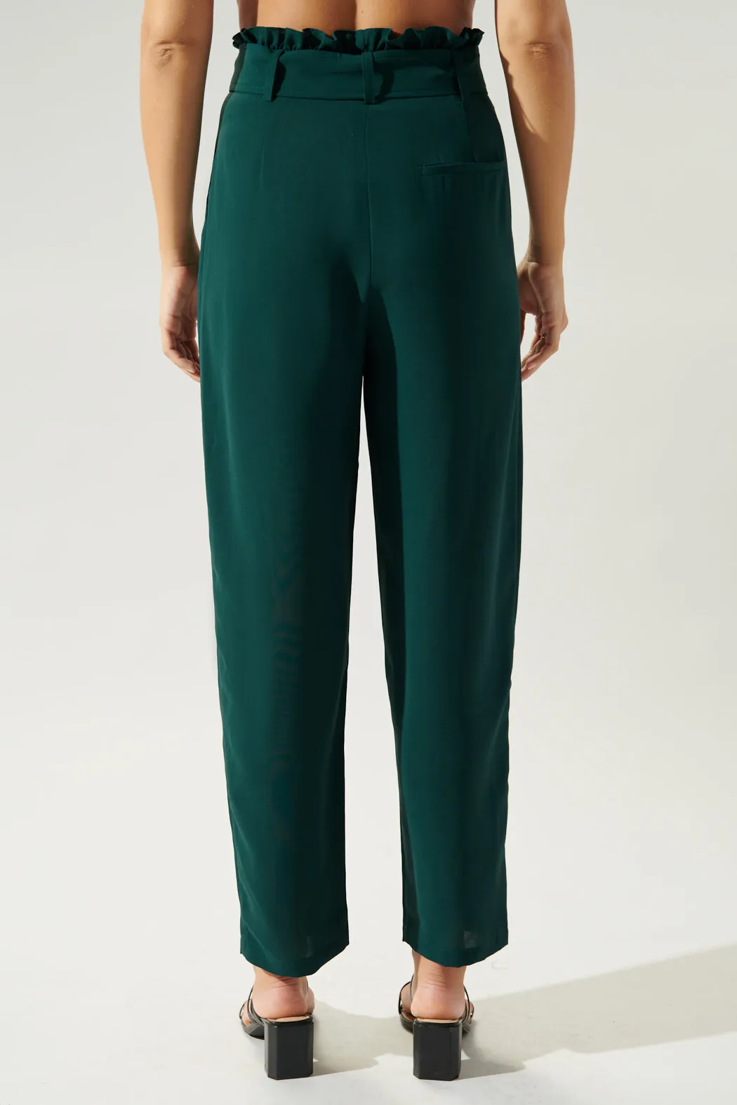 Riley Paper Bag Tapered Trousers