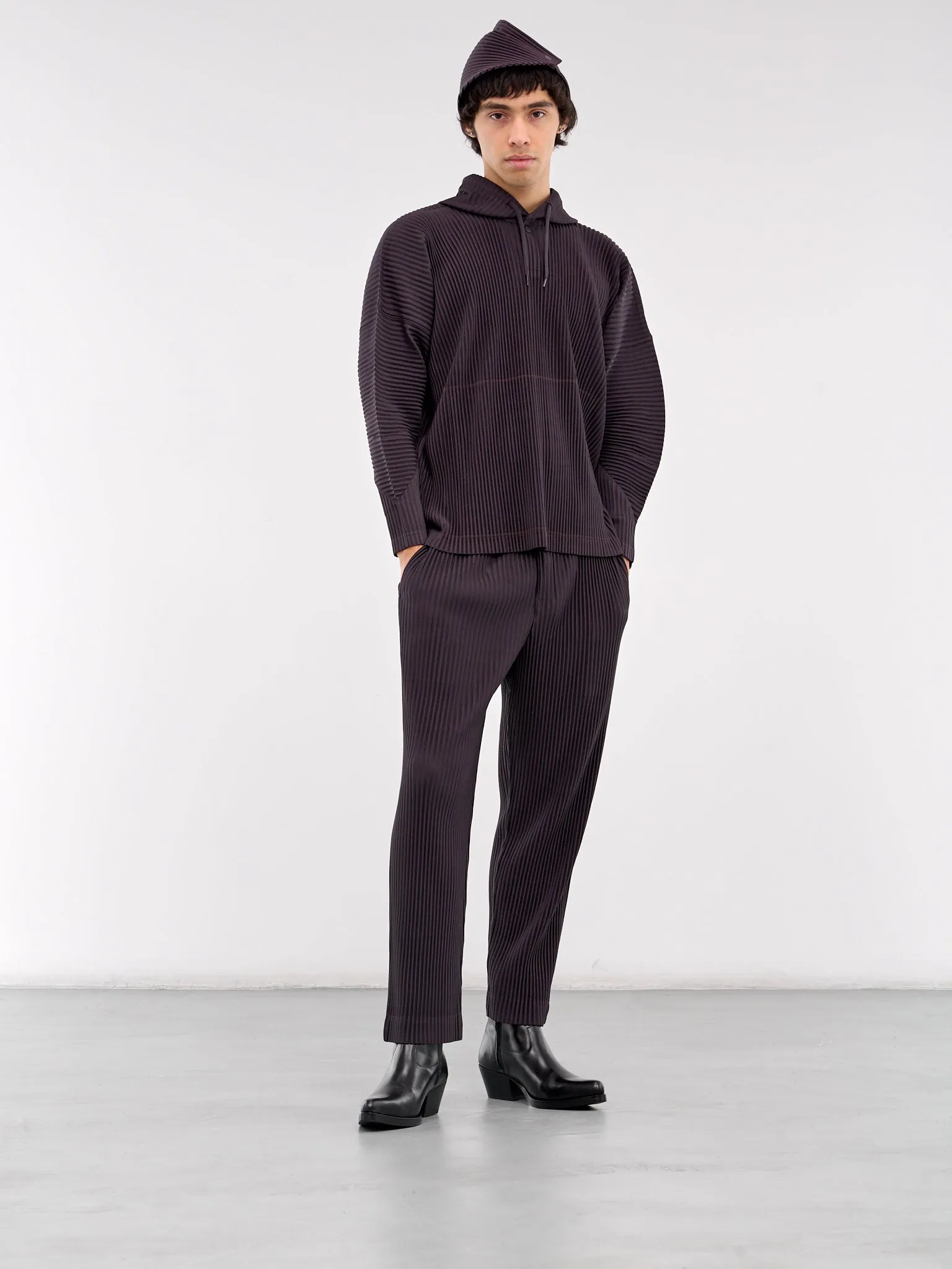 Ronan Bouroullec Pleated Trousers (HP48JF963-84-PLUM-VIOLET)