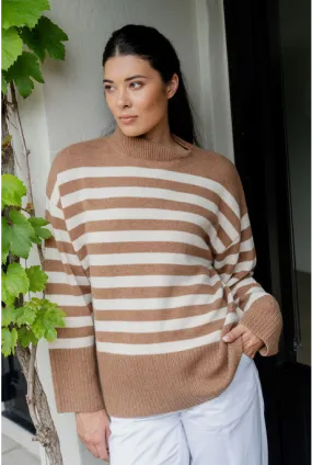 RUPERT KNIT (TAN STRIPE)