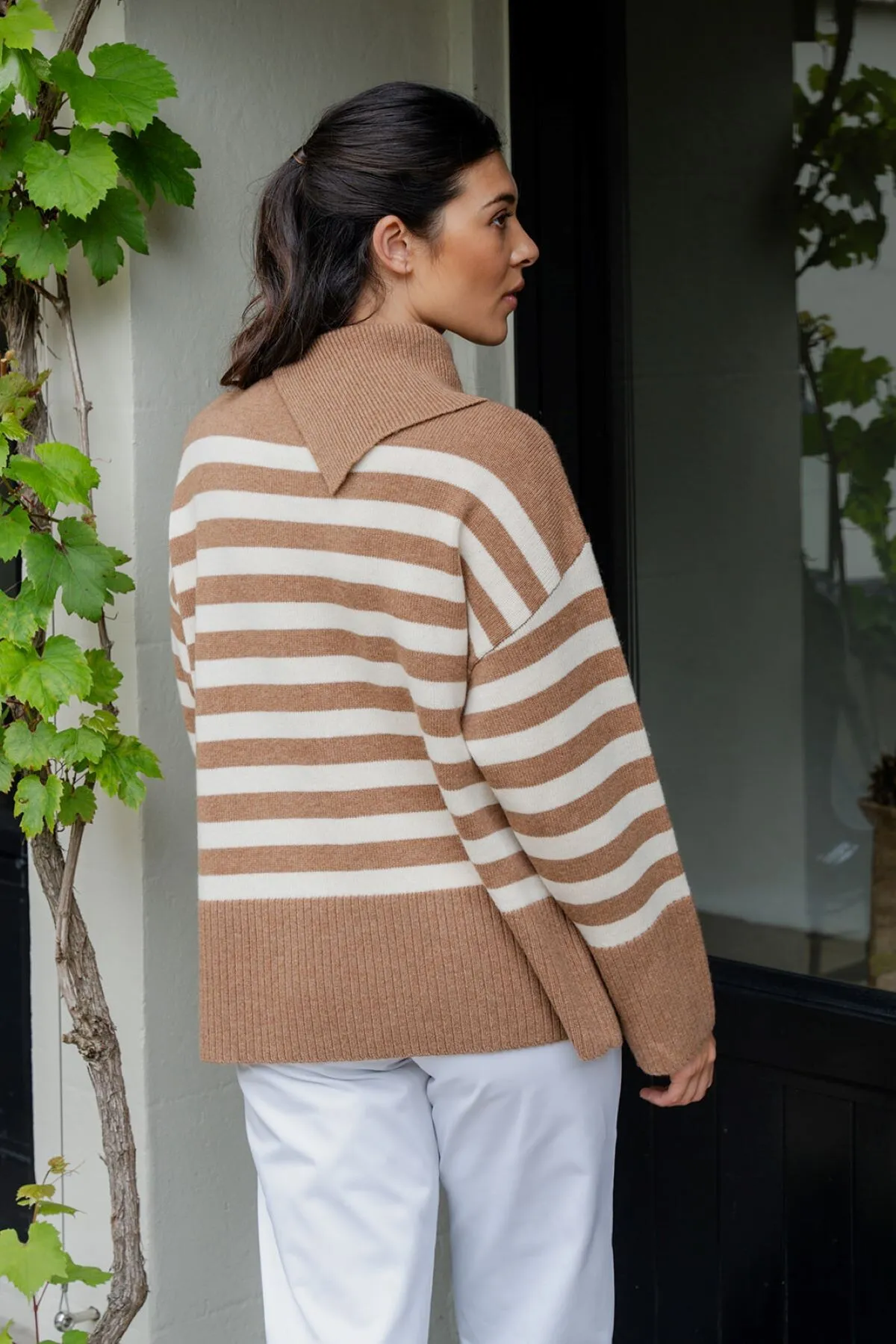 RUPERT KNIT (TAN STRIPE)